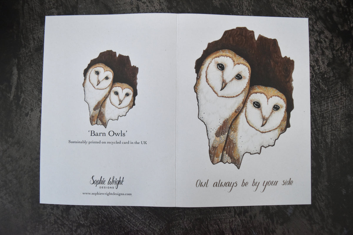 A6 Owl Card