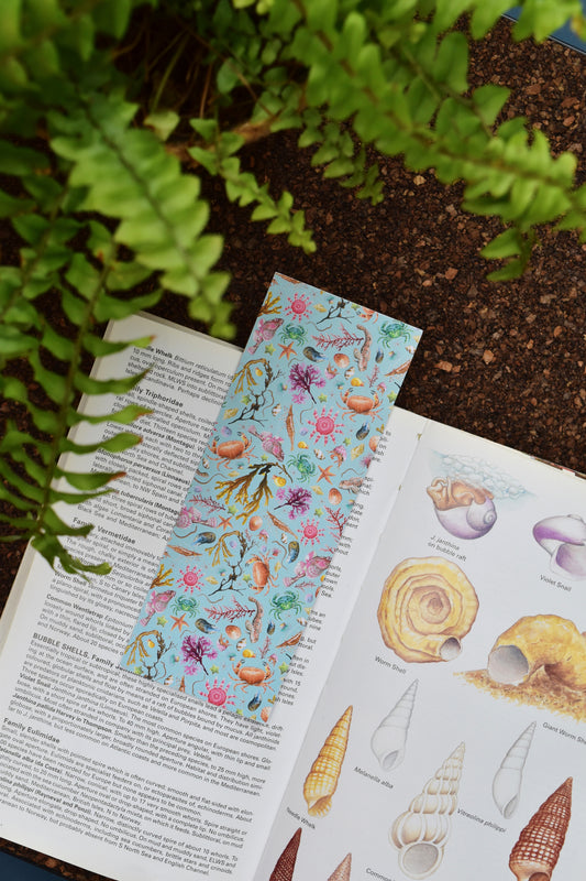 Recycled Duckegg Rockpool Bookmark