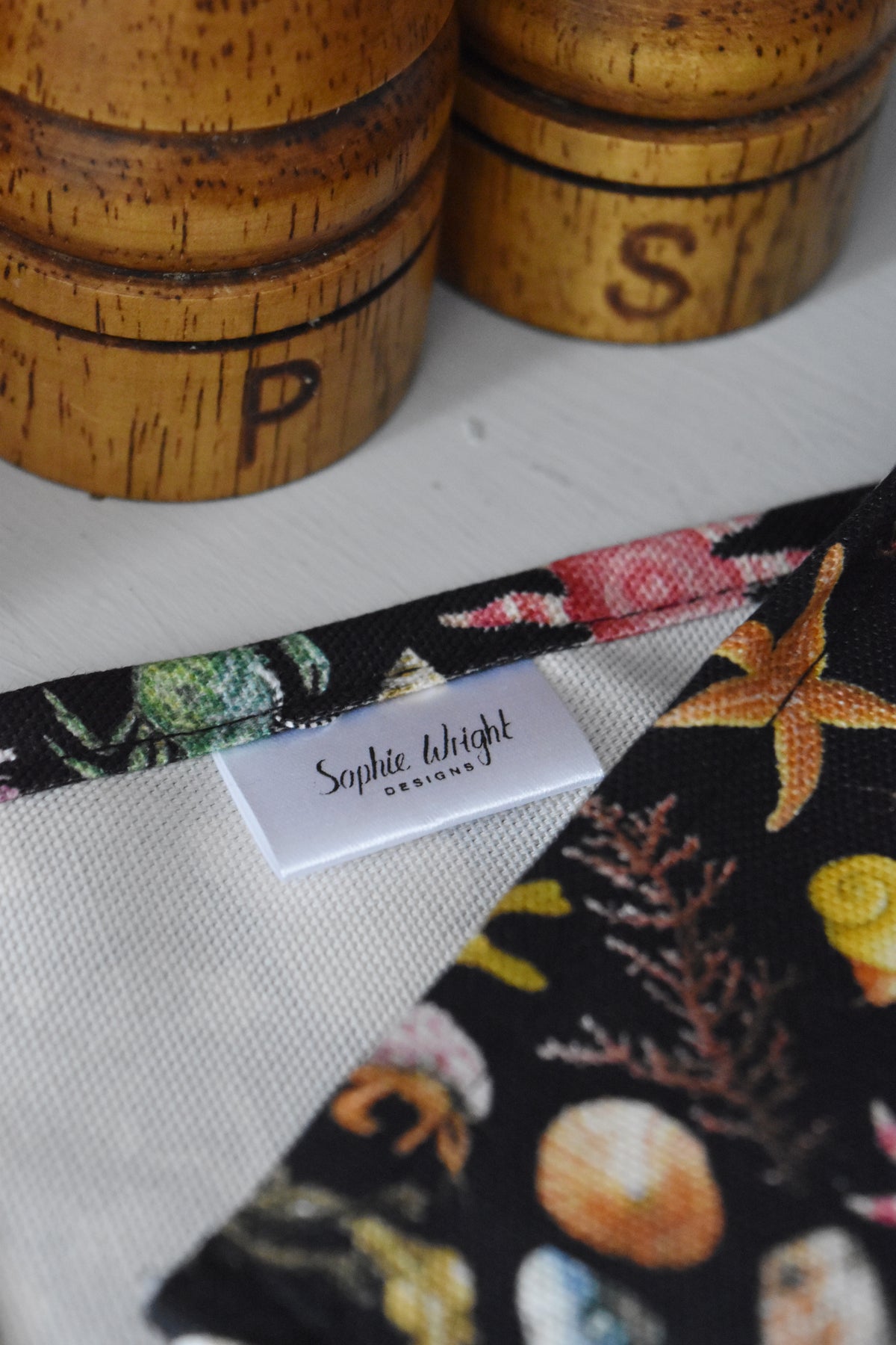 Organic Cotton Rockpool Tea Towel