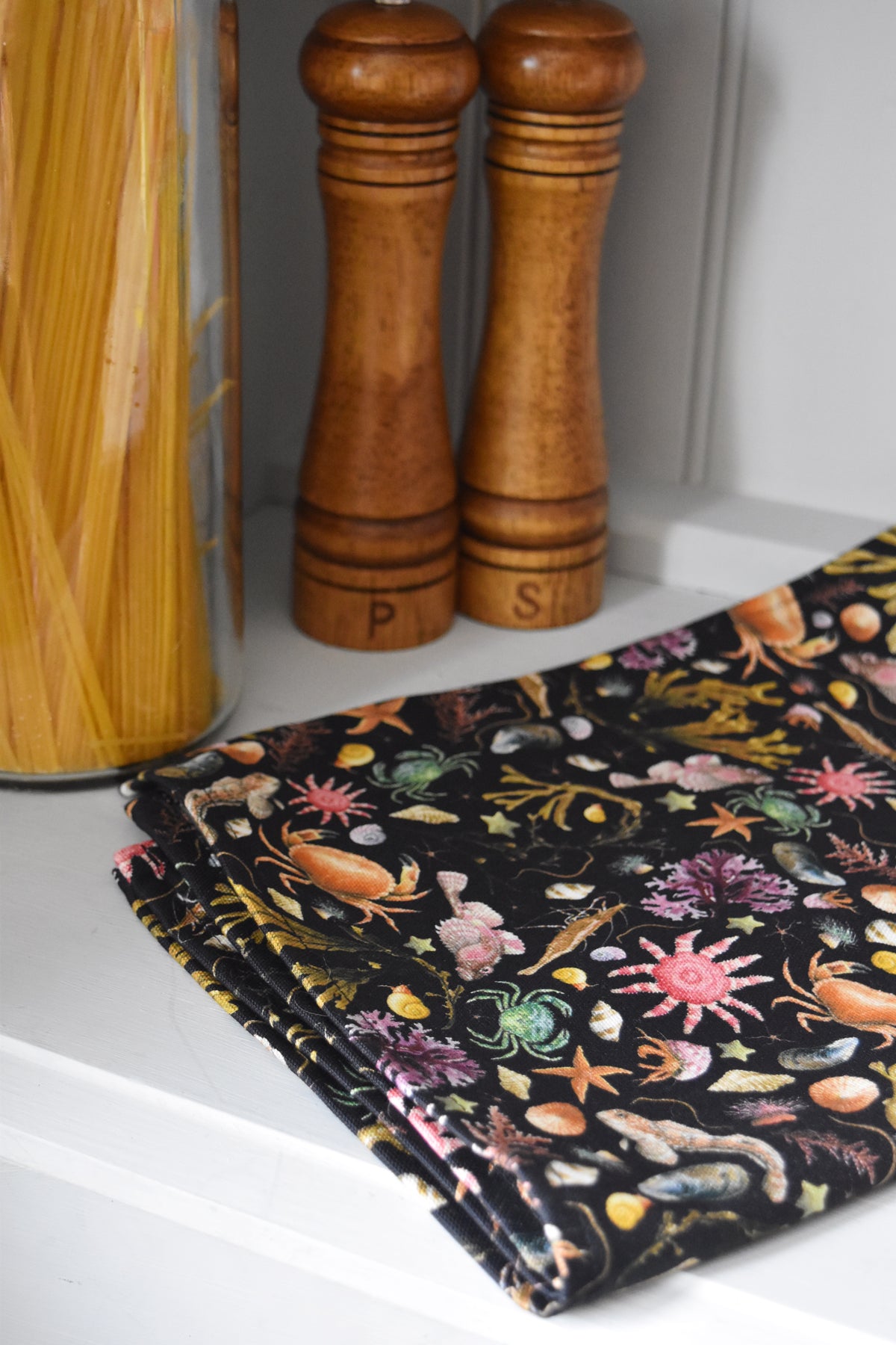 Organic Cotton Rockpool Tea Towel
