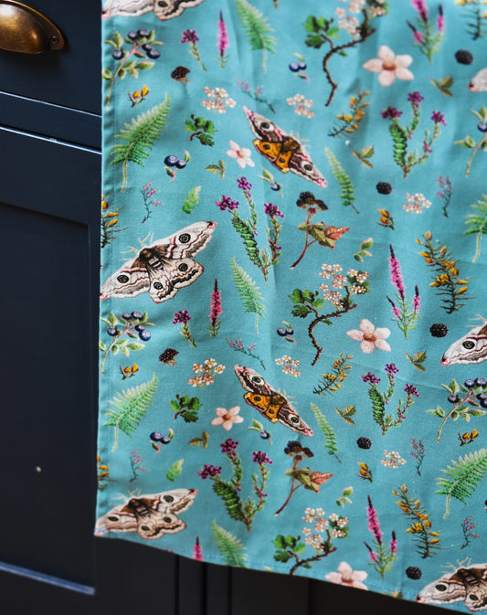 Emperor Moth Pattern Tea Towel